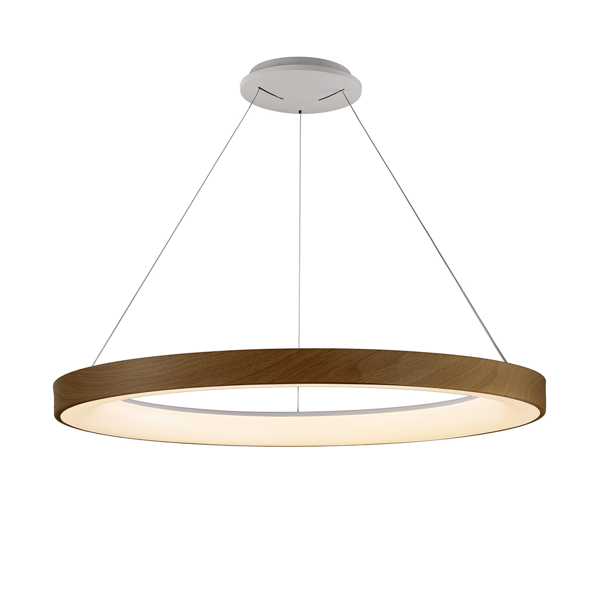 Niseko Wood Ceiling Lights Mantra Fusion Ring Pendants